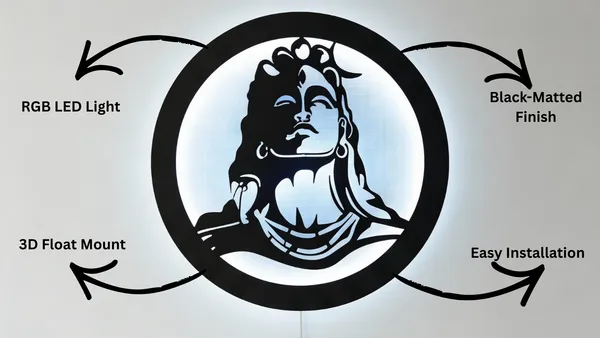 Mahadev_LED_Wall_Decor_Logo