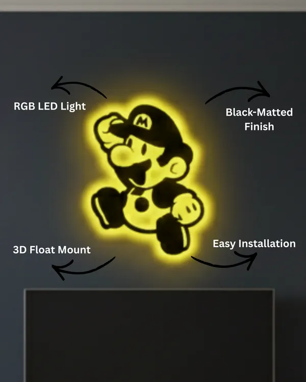Mario_LED_Wall_Decor_Logo