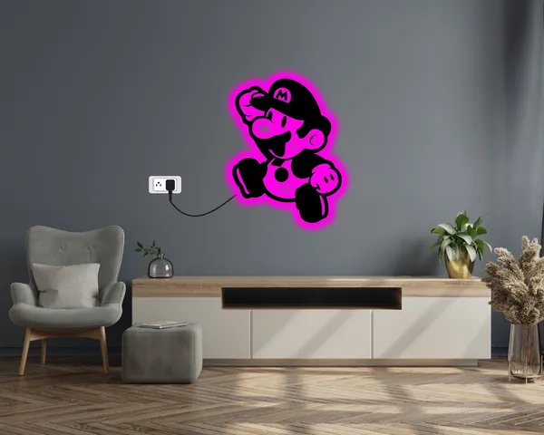 Mario_LED_Wall_Decor_Logo