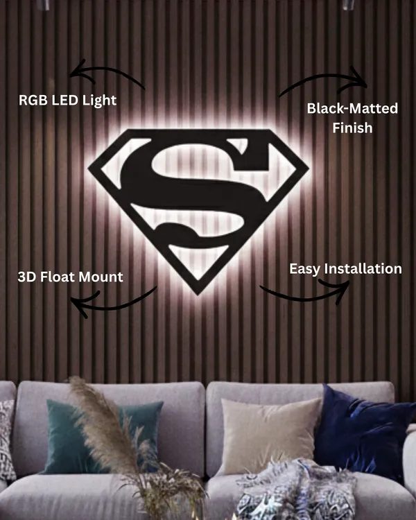 Superman_LED_Wall_Decor_Logo