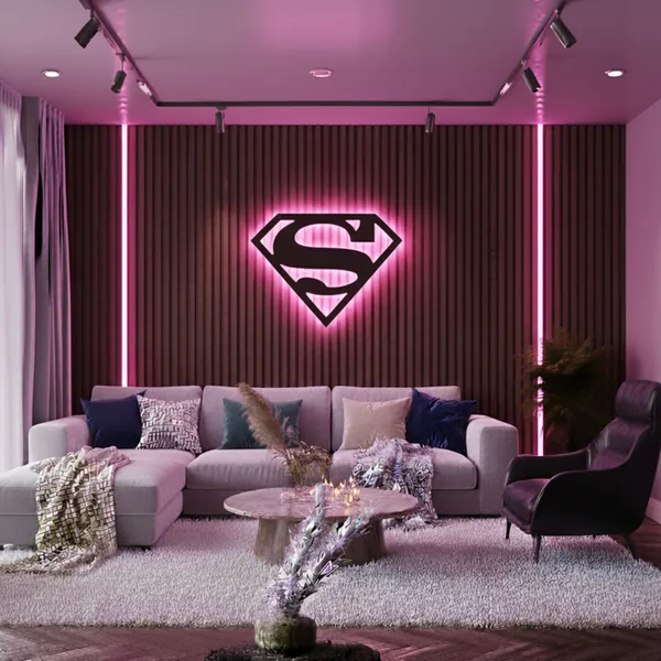 Superman_LED_Wall_Decor_Logo