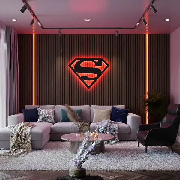 Superman_LED_Wall_Decor_Logo