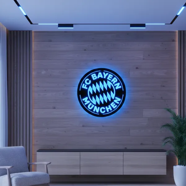 Fc_Bayern_LED_Wall_Decor_Logo