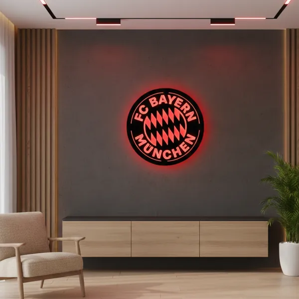 Fc_Bayern_LED_Wall_Decor_Logo