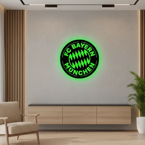 Fc_Bayern_LED_Wall_Decor_Logo