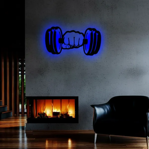 Gym_Dumble_LED_Wall_Decor_Logo