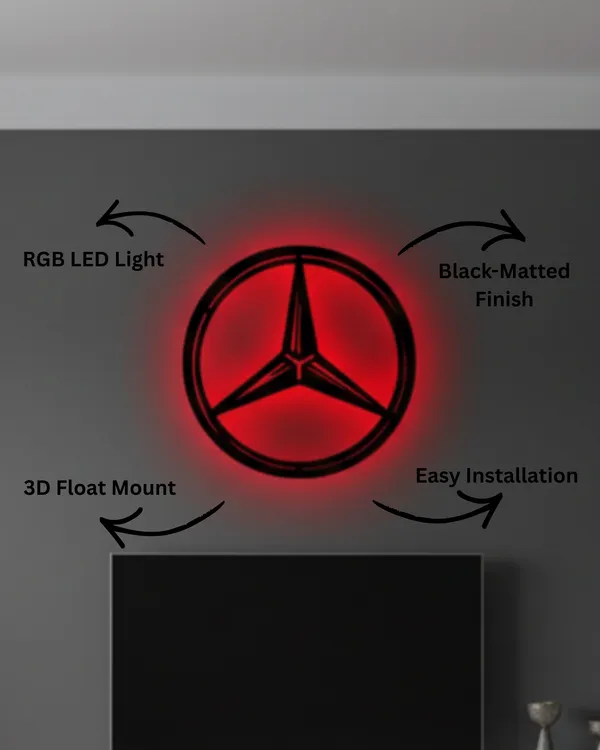 Mercedes_Benz_LED_Wall_Decor_Logo