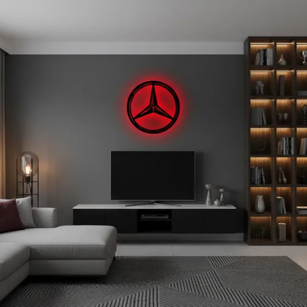 Mercedes_Benz_LED_Wall_Decor_Logo