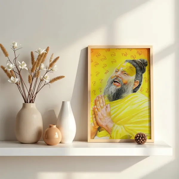 Premanand_Ji_Radhe_Wooden_Frame
