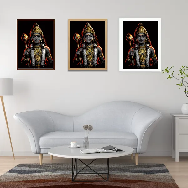 Lord_Murugan_Wooden_Frame