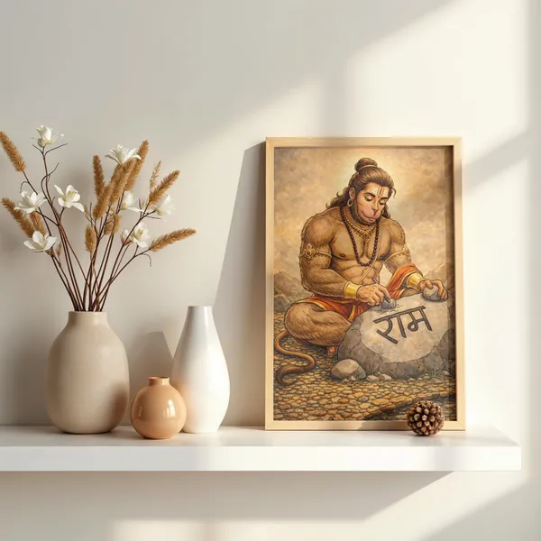 Hanuman_Ji_Pray_Wooden_Frame