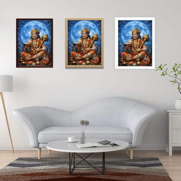 Hanuman_Ji_Moon_Wooden_Frame