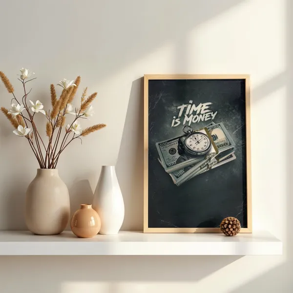 Time_Is_Money_Wooden_Frame