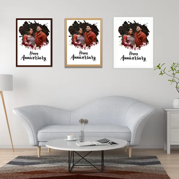 Personalized_Happy_Anniversary_Photo_Frame_with_Floral_Design