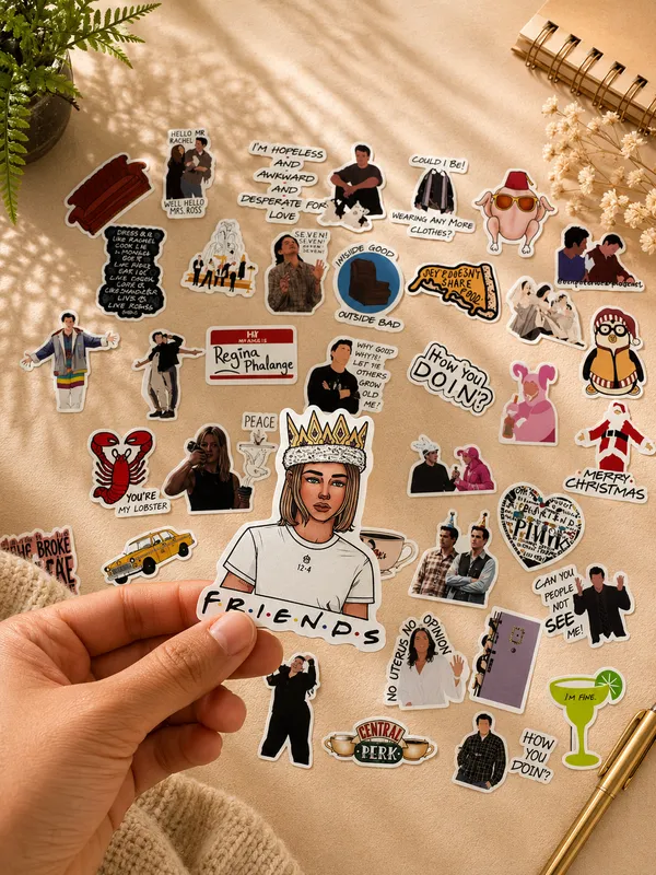 Friends_TV_Show_Character_Quote_Stickers_Pack