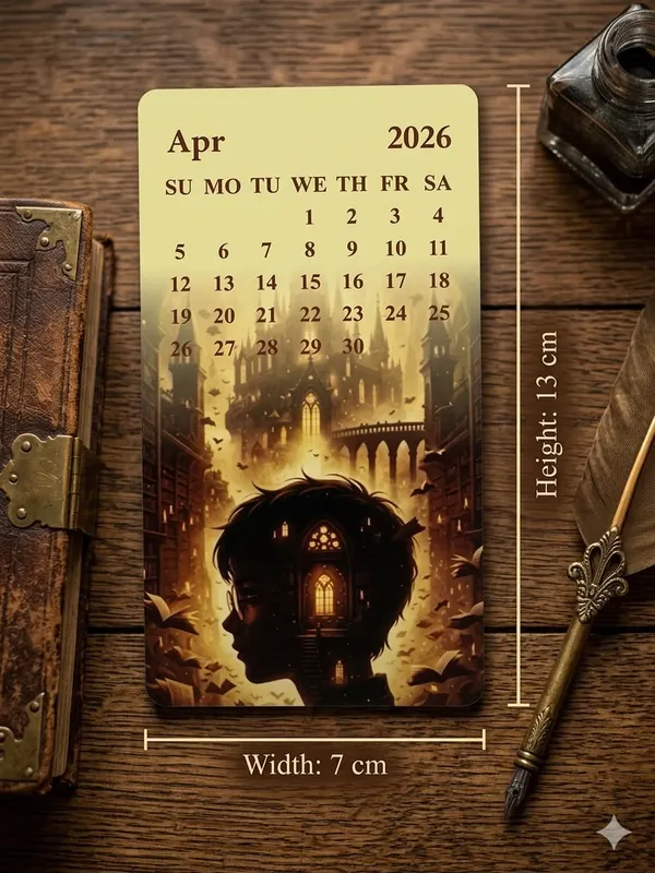 Wizard_Theme_Desk_Calendar_with_Wooden_Easel_Stand