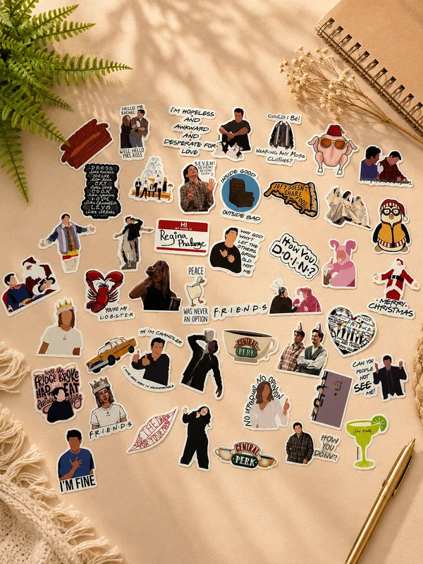 Friends_TV_Show_Character_Quote_Stickers_Pack