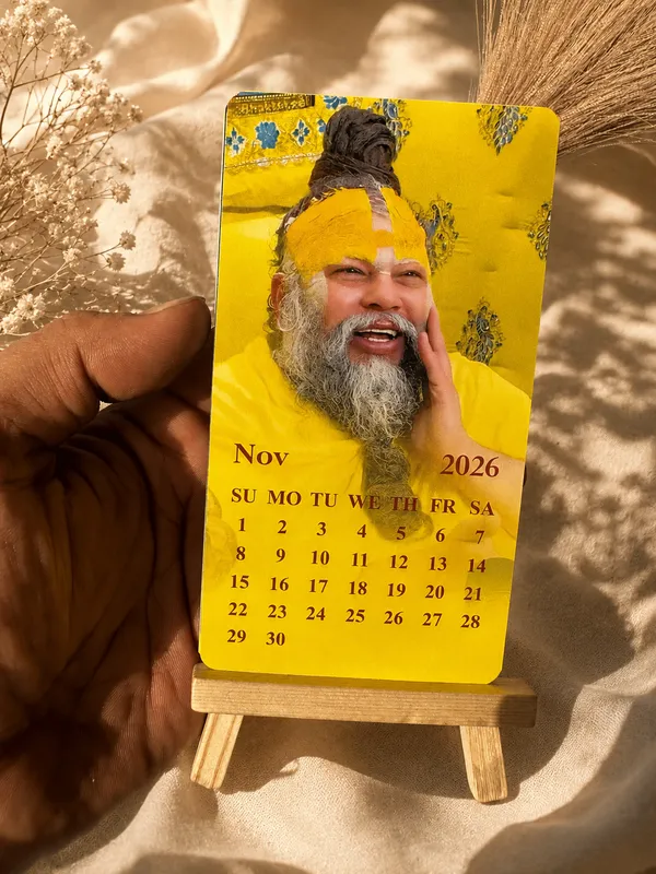 Radhe_Radhe_Spiritual_Guru_Desk_Calendar_with_Wooden_Easel_Stand