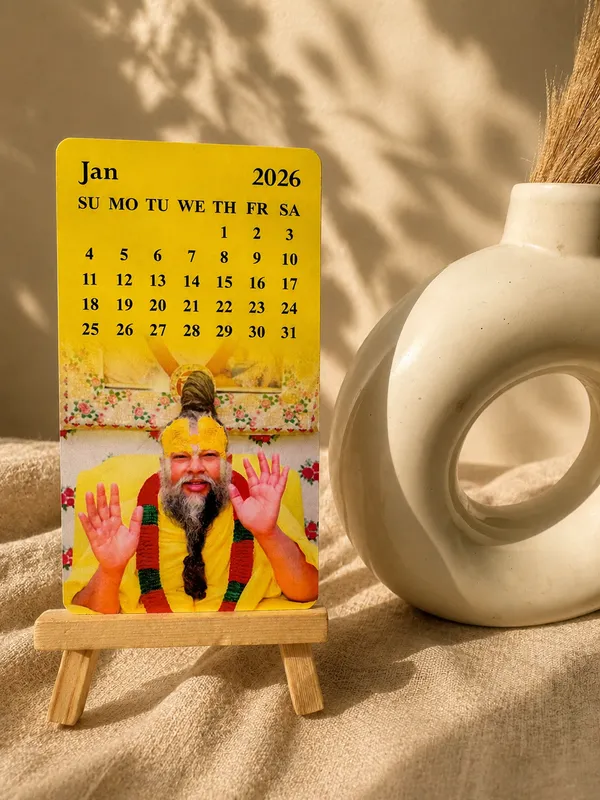 Radhe_Radhe_Spiritual_Guru_Desk_Calendar_with_Wooden_Easel_Stand