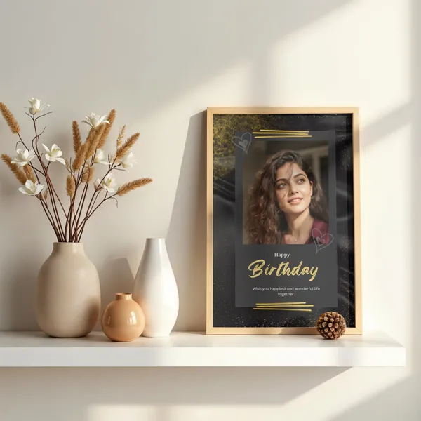 Personalized_Happy_Birthday_Photo_Frame_with_Golden_Border
