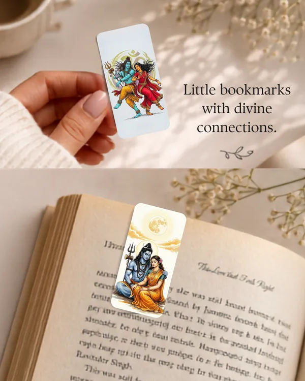 Shiv_Parvati_Magnetic_Bookmark_Set