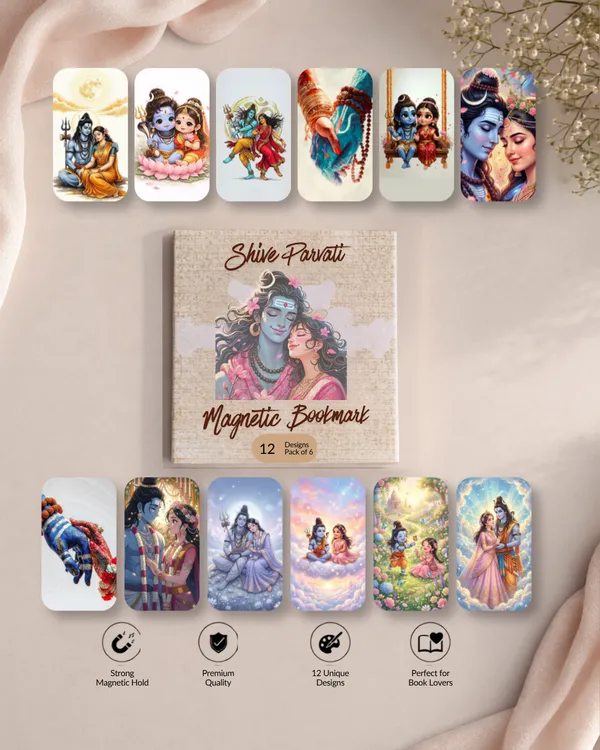Shiv_Parvati_Magnetic_Bookmark_Set