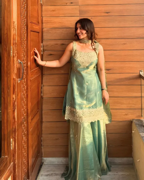 Sea_Green_Silk_Zari_Embroidered_Sleeveless_Kurta_Sharara_Set_For_Women