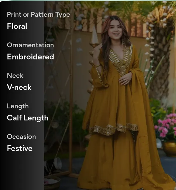 Mustard_Yellow_Chanderi_Silk_Peplum_Kurta_Sharara_Set_For_Women