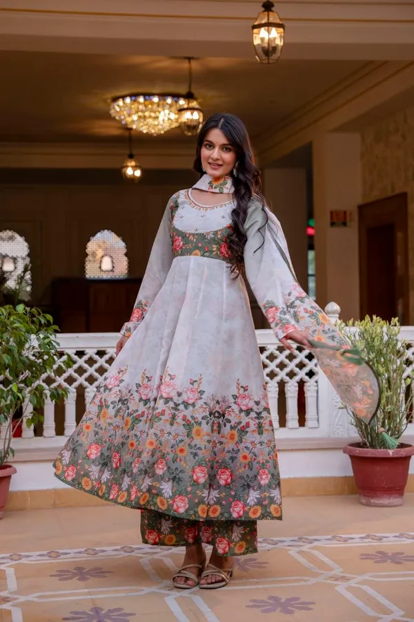 White_Chanderi_Digital_Print_Anarkali_Kurta_Palazzo_Dupatta_For_Women