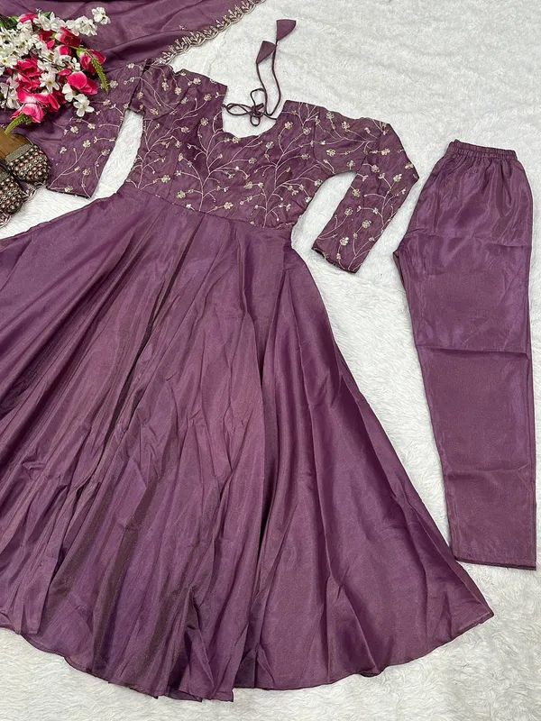 Purple_Cosmos_Silk_Anarkali_Kurta_Pant_Dupatta_Set_For_Women
