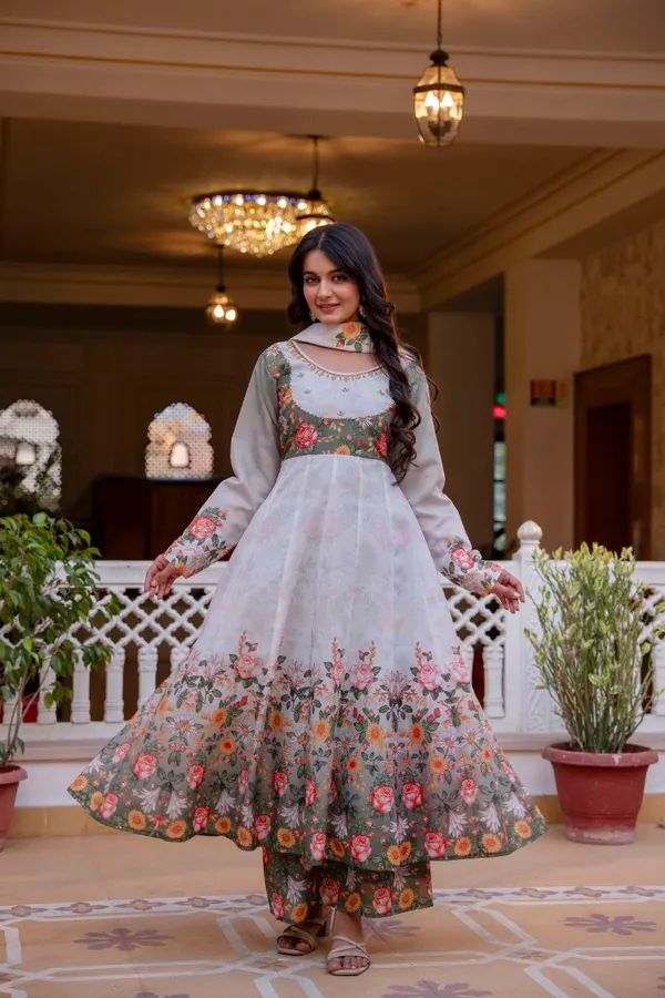 White_Chanderi_Digital_Print_Anarkali_Kurta_Palazzo_Dupatta_For_Women