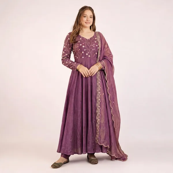 Purple_Cosmos_Silk_Anarkali_Kurta_Pant_Dupatta_Set_For_Women