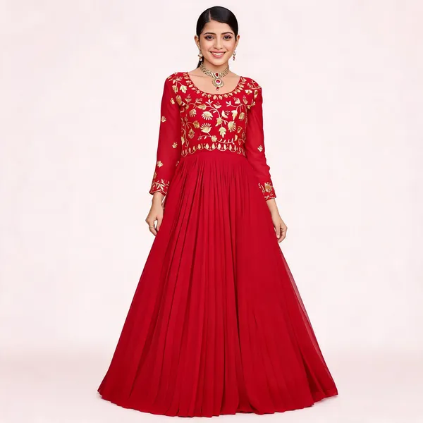Red_Georgette_Zari_Sequin_Embroidered_Flared_Anarkali_Gown_For_Women