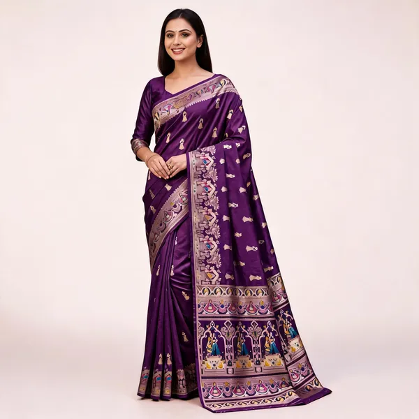 Purple_Silk_Woven_Zari_Border_Traditional_Saree_For_Women