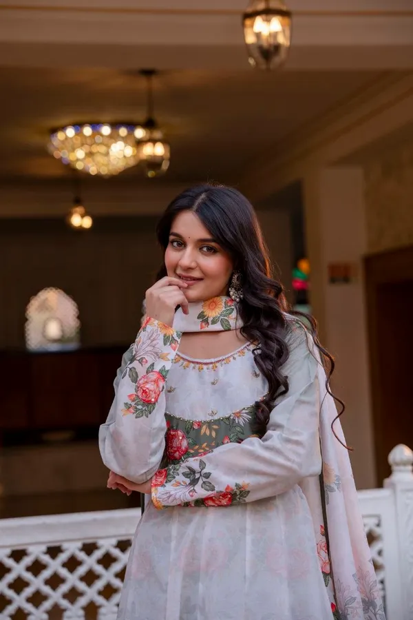 White_Chanderi_Digital_Print_Anarkali_Kurta_Palazzo_Dupatta_For_Women