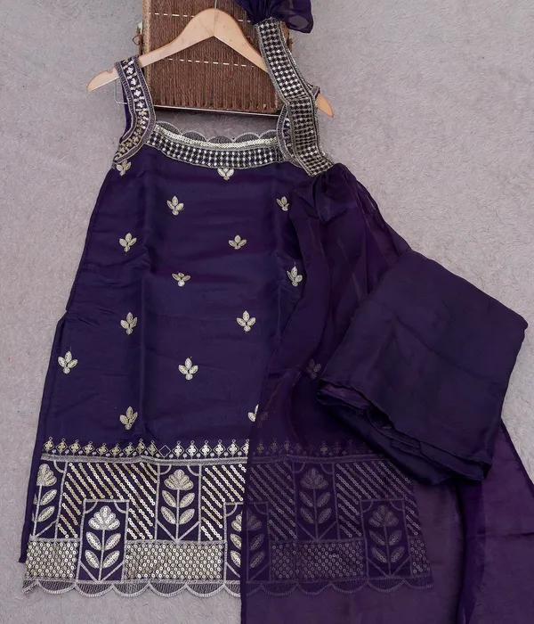 Purple_Velvet_Zari_Embroidered_Sleeveless_Kurta_Sharara_Set_For_Women