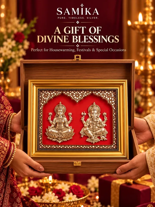 24K_Gold_Foil_Divya_Lakshmi_Ganesh_Premium_Classic_Frame
