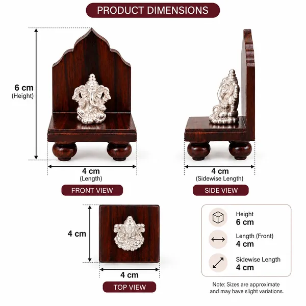 925_Silver_Ganpati_Idol_with_Rose_Wood_Singhasan