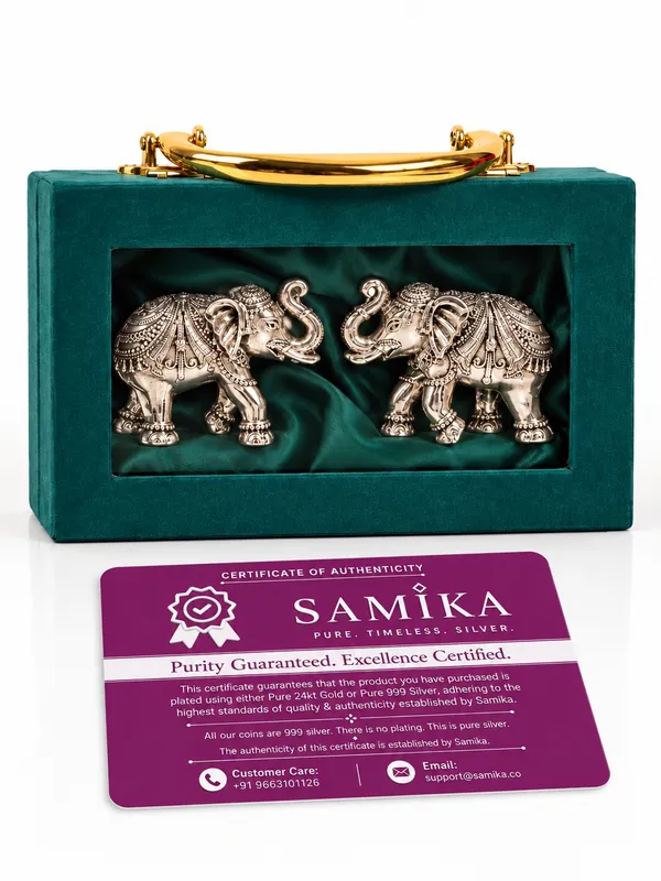 999_Silver_Elephant_Pair_Gift_Box