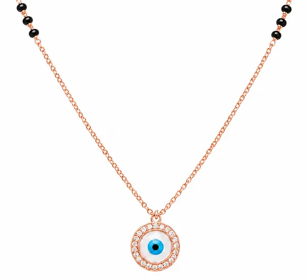 925_Sterling_Silver_Rose_Gold_Plated_Evil_Eye_Crystal_Mangalsutra_Necklace