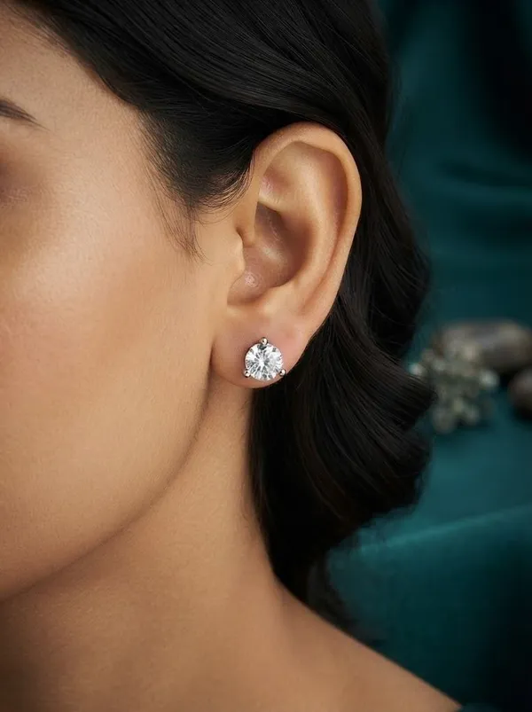 925_Sterling_Silver_Solitaire_Cubic_Zirconia_Earrings