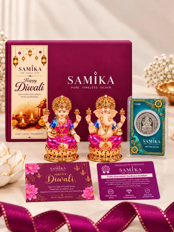 24K_Gold_Plated_Non-Breakable_Lakshmi_Ganesh_Idol_with_1g_Ganesh_Ji_Silver_Coin_Combo