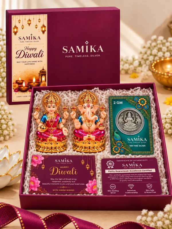 24K_Gold_Plated_Non-Breakable_Lakshmi_Ganesh_Idol_with_2g_Lakshmi_Ji_Silver_Coin_Combo