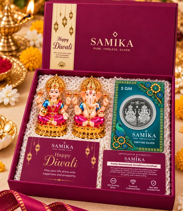 24K_Gold_Plated_Non-Breakable_Lakshmi_Ganesh_Idol_with_5g_Lakshmi_Ganesh_Silver_Coin_Combo