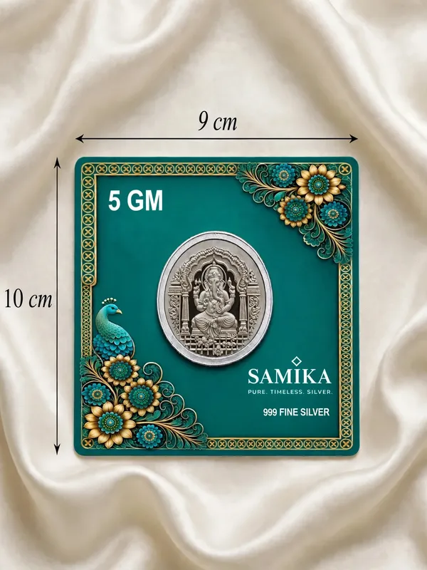 24K_Gold_Plated_Non-Breakable_Lakshmi_Ganesh_Idol_with_5g_Ganesh_Ji_Silver_Coin_Combo
