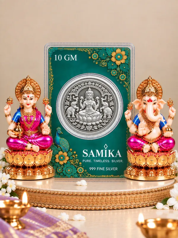 24K_Gold_Plated_Non-Breakable_Lakshmi_Ganesh_Idol_with_10g_Lakshmi_Ji_Silver_Coin_Combo