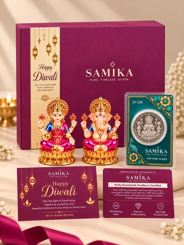 24K_Gold_Plated_Non-Breakable_Lakshmi_Ganesh_Idol_with_10g_Lakshmi_Ji_Silver_Coin_Combo