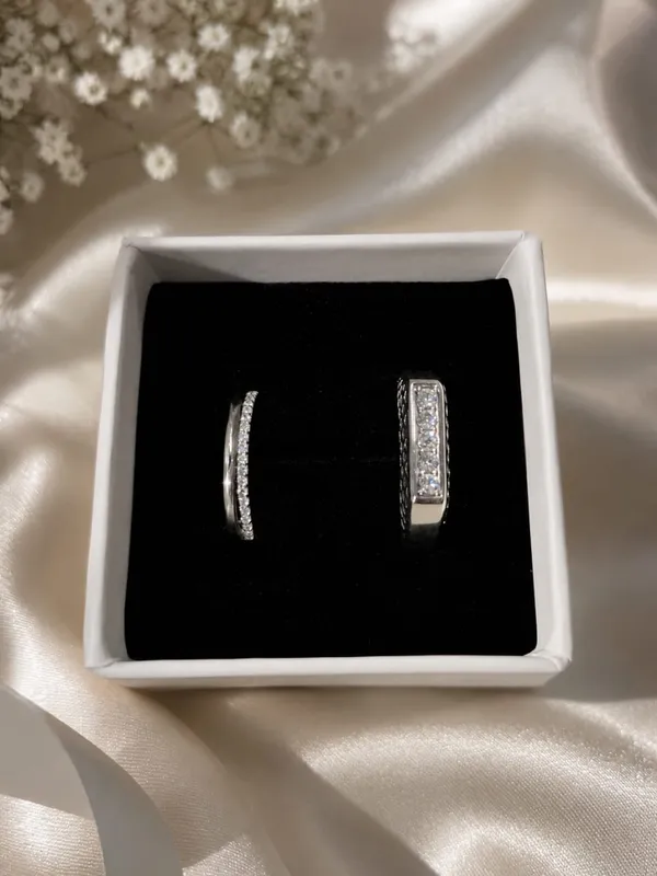 Samika_925_Sterling_Silver_CZ_Stone_Couple_Ring_Set_�_Elegant_Couple_Rings
