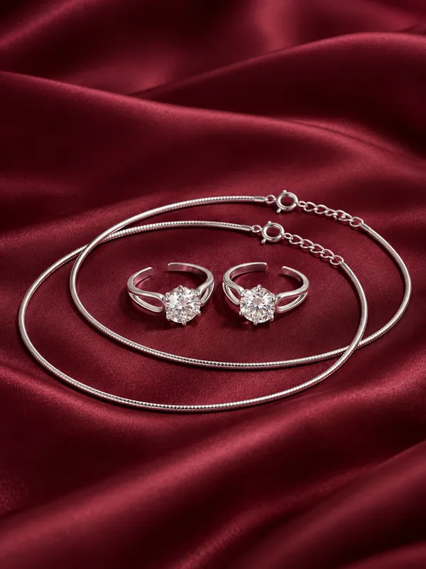 925_Sterling_Silver_Riddi_Anklet_and_Toe_Ring_Set_for_Daily_Wear
