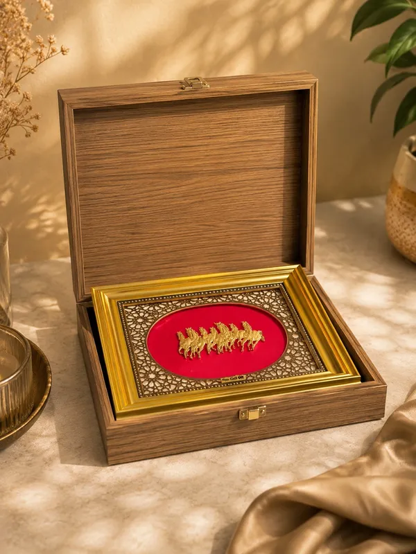 24K_Gold_Foil_Divya_Saptashwa_Premium_Classic_Frame